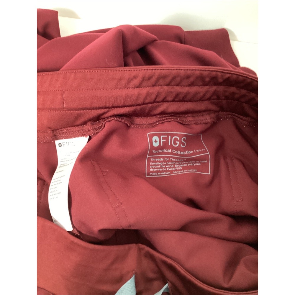 Figs Technical Collection Set Women's Burgundy Size XXL Top Jogger Pants XXL-P - Picture 16 of 16